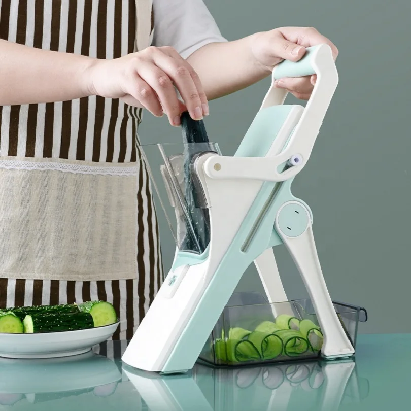 Multifunction Kitchen Accessories Safe Manual Onion Veggie Chopper Graters Frozen Meat Slicer Mandoline Vegetable Slicer Cutter