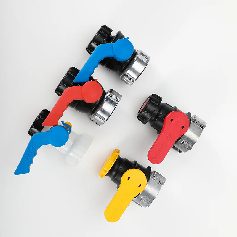 Ball Valve for IBC container S60*6 FEMALE  NPT MALE  DN50 *75MM pipe valve IBC tank coupling VALVE