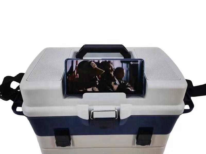 TR-Super High Strength Portable Waterproof Multi-function Plastic Tool Box Fishing Box Tackle box with speaker