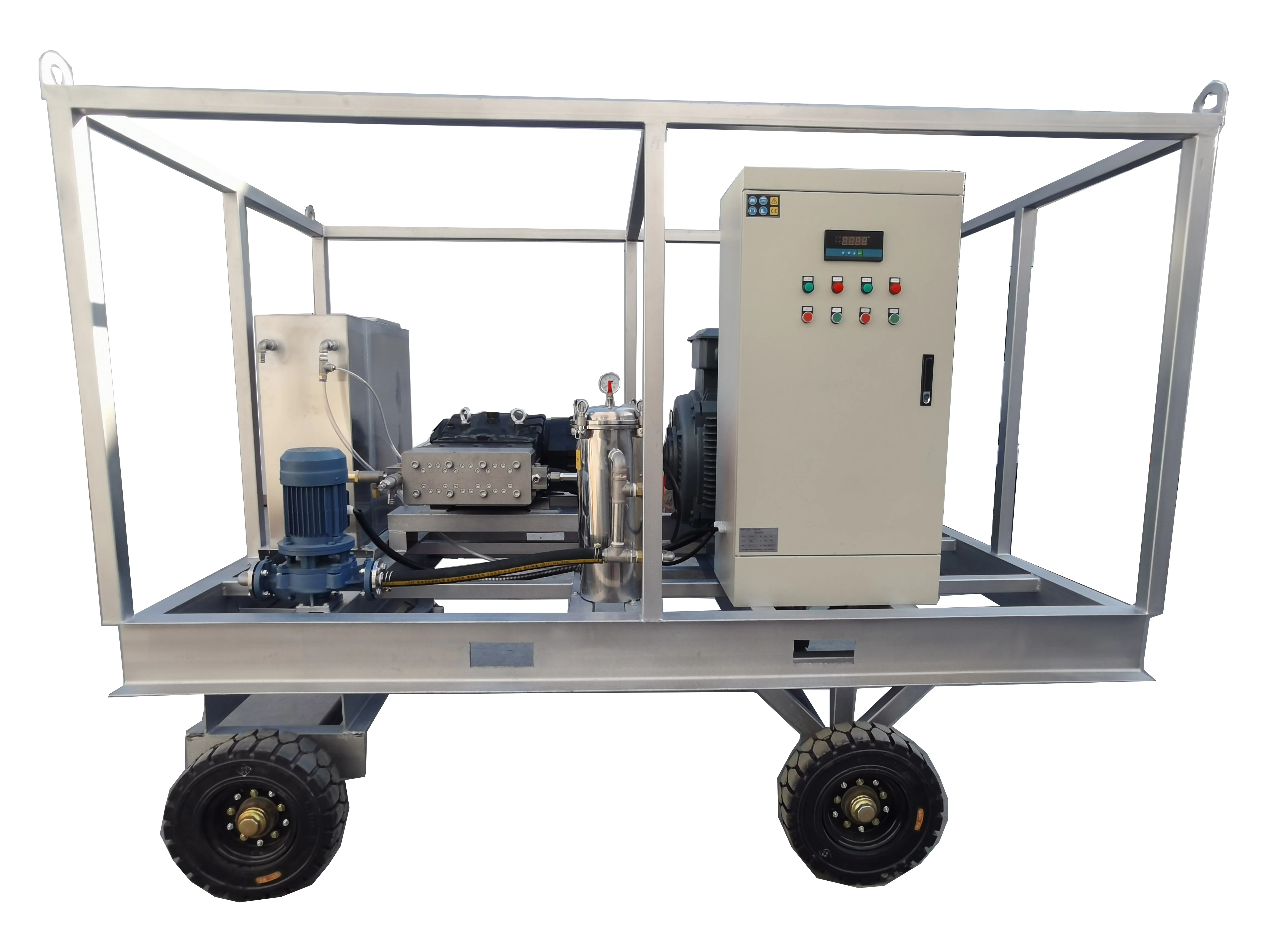 37KW 800bar 23LPM Multifunction Remove Paint And Rust Industrial Heavy Duty High Pressure Washer Water Jet Pump Cleaning Machine