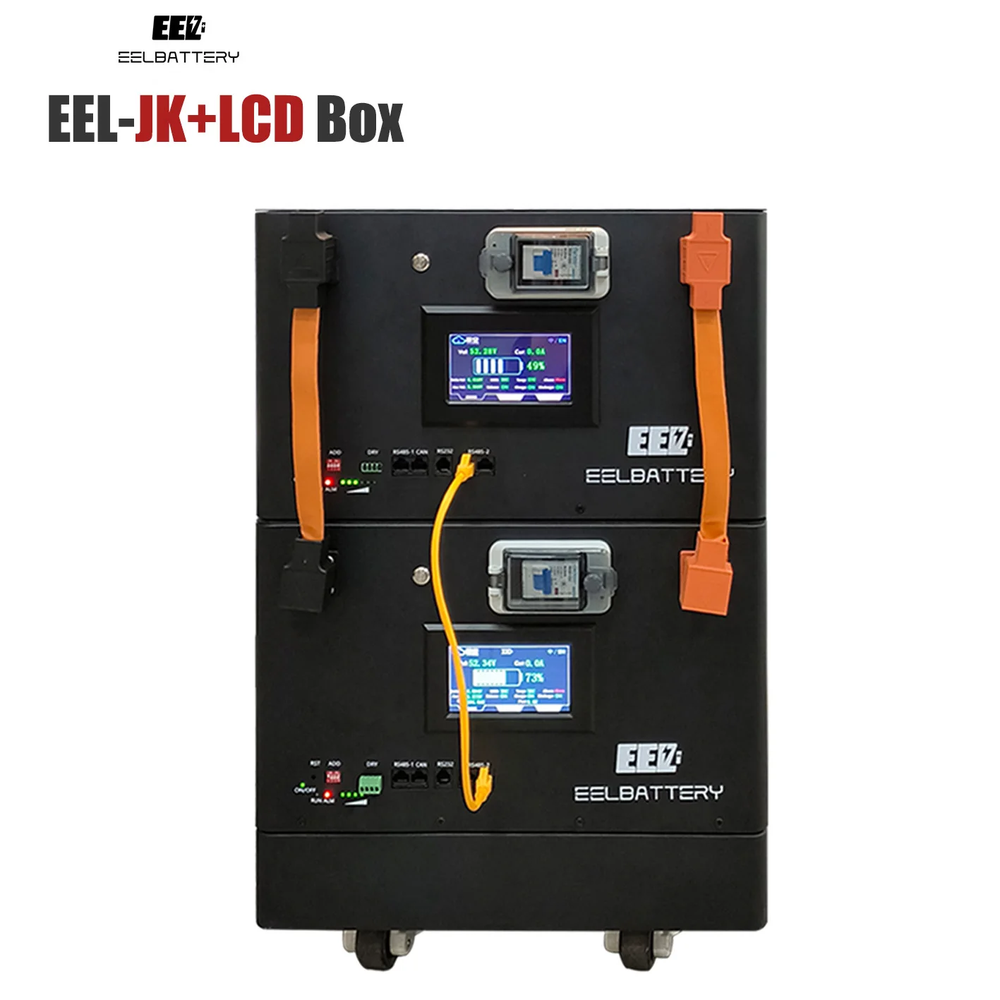 2024 New Arrival Newest 48V DIY JK BMS Box with 2A Balancer EEL-Server Rack V4 Display Battery Box