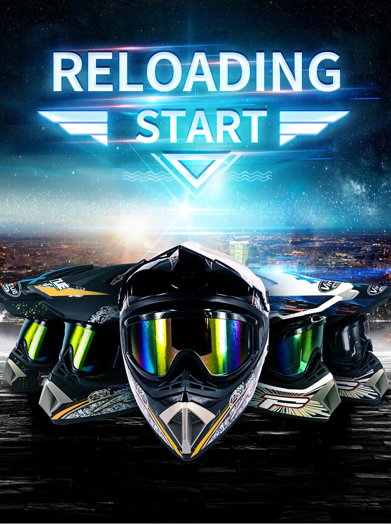 ABS защитный шлем мотоциклетные шлемы для мотокросса на все лицо