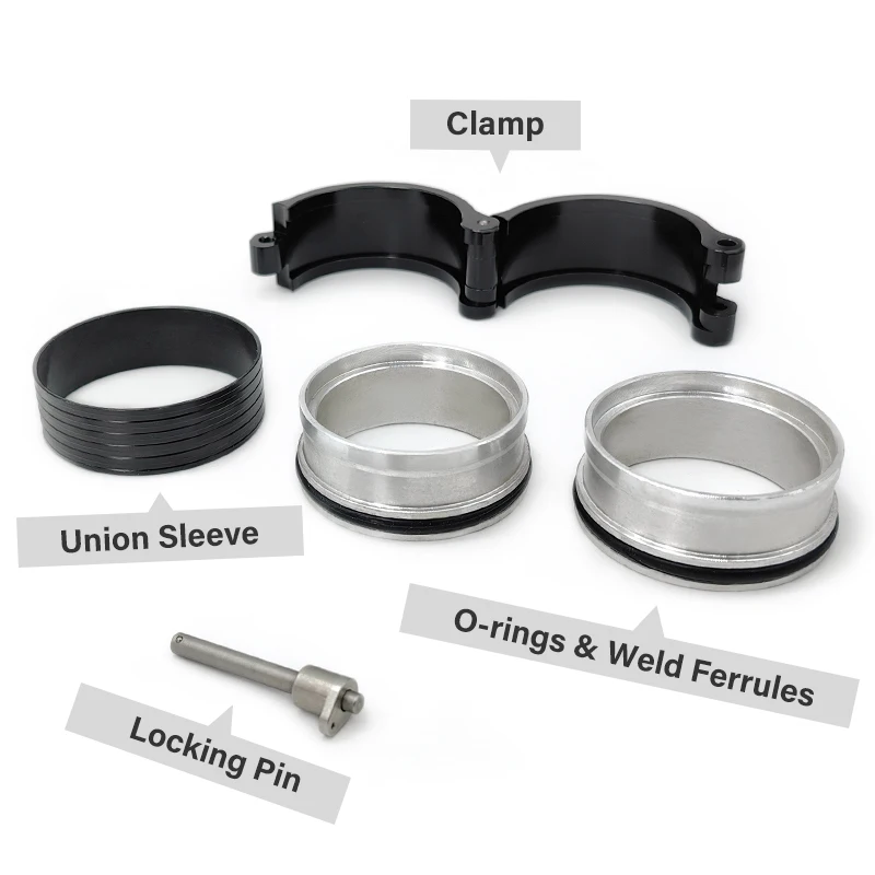 3 Inch 76mm HD Clamps Quick Aluminium V Band Intake V-band Clamp For Intercooler Pipes