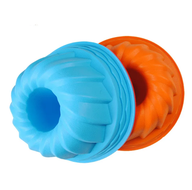 Reusable Silicone cake Mold Nonstick Fulted Molds Tube for Baking Fluted Tube Cake pan for Jello and Gelatin