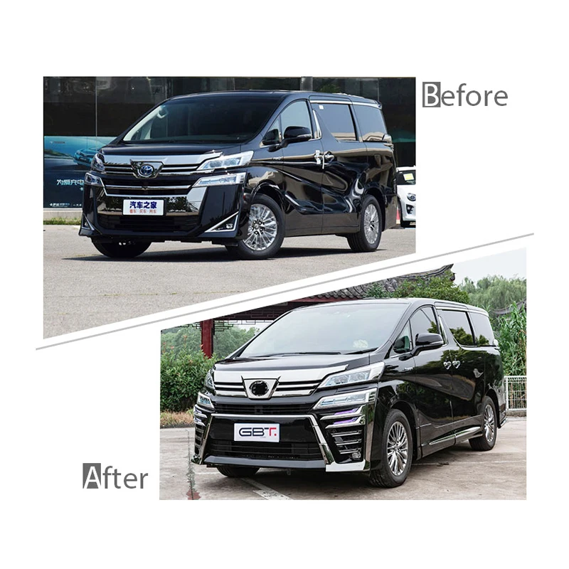 GBT Plastic facelift conversion parts body kit for toyota Vellfire 2019/Vellfire 30 series upgrade to modellista