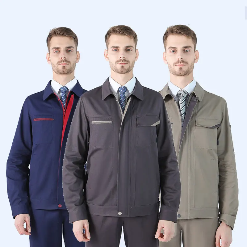 Workwear Wholesale China Factory OEM & ODM 100% Cotton Work Jacket Casual Worker Clothes Workwear