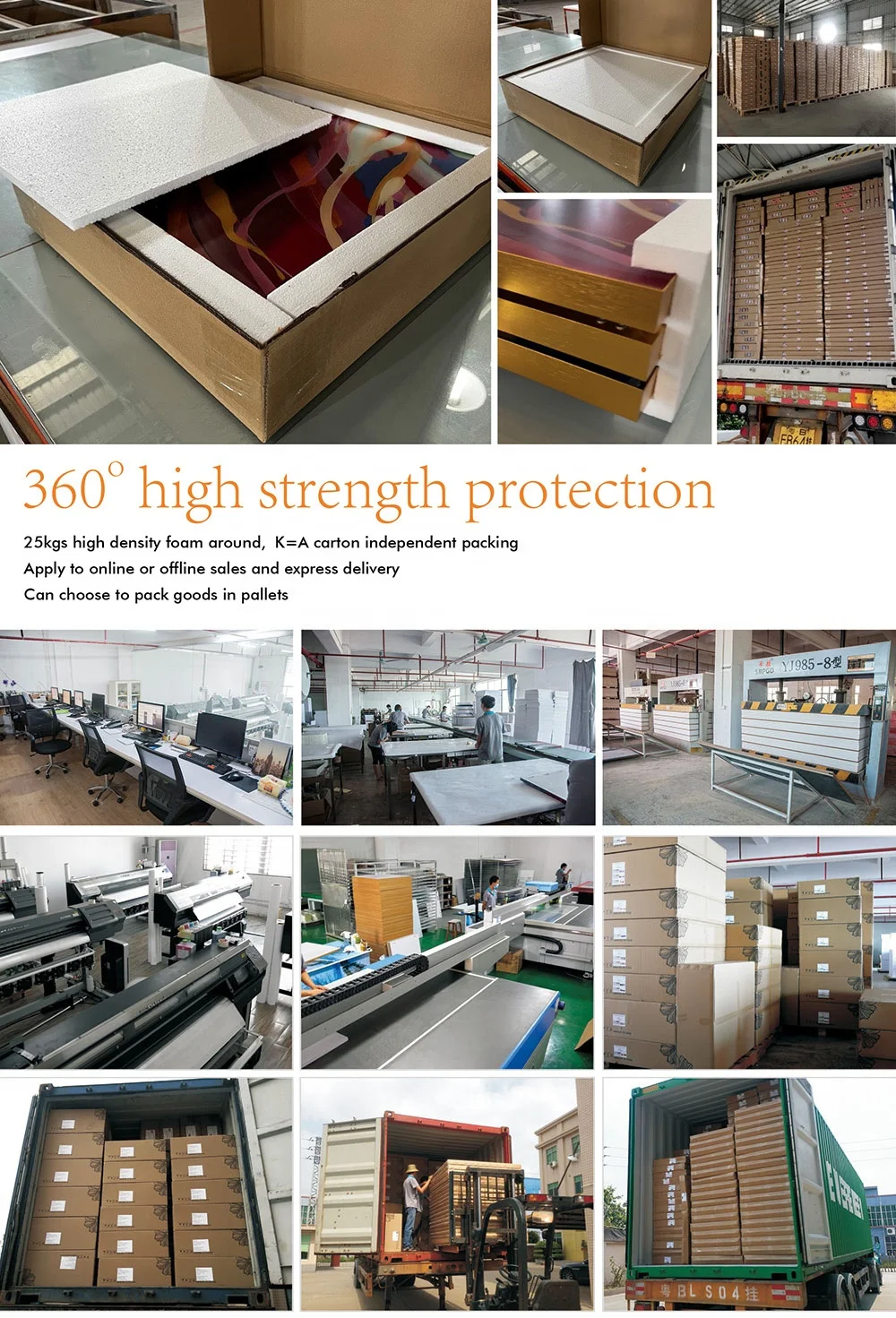 Best Selling Classical Landscape Glass Painting Print Tempered Glass Wall Art