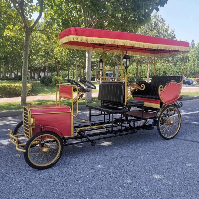 Electric Rickshaw Three Wheeled Sightseeing Vintage Luxury Taxi Wholesale Price