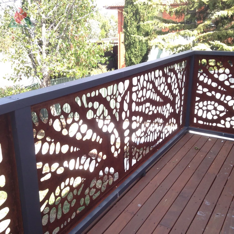 Наружный садовый экран corten стальной наружный разделитель комнаты