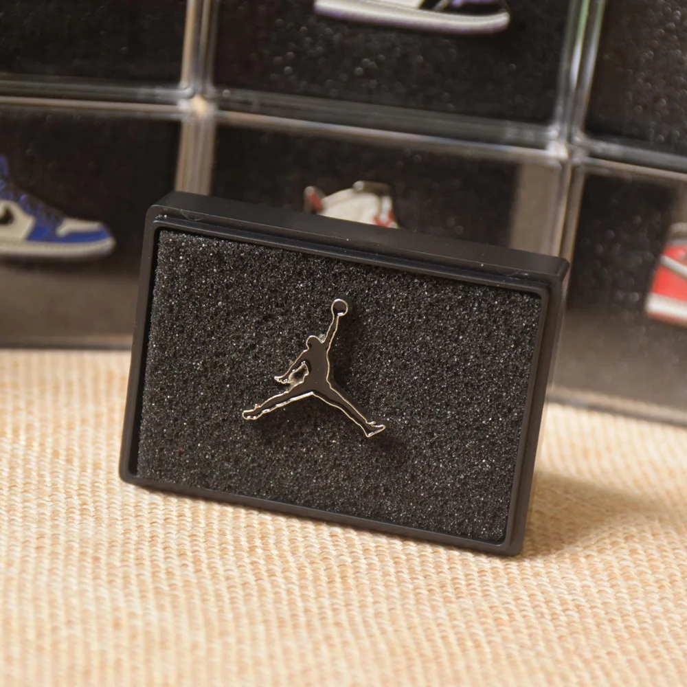 custom promo gifts metal crafts sports brooch pin badge lapel enamel mini shoe sneaker pins