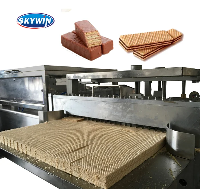 Full Automatic 27 Moulds Gas Oven Automatic Wafer Making Machine Processing Plant Wafer Biscuit Production