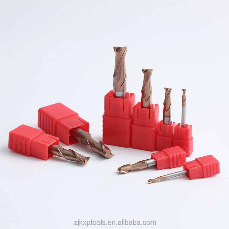 Kexian hot sell  Chinese Factory Direct Delivery Solid carbide HRC52 Nano Coated 4 flute Square End Mills