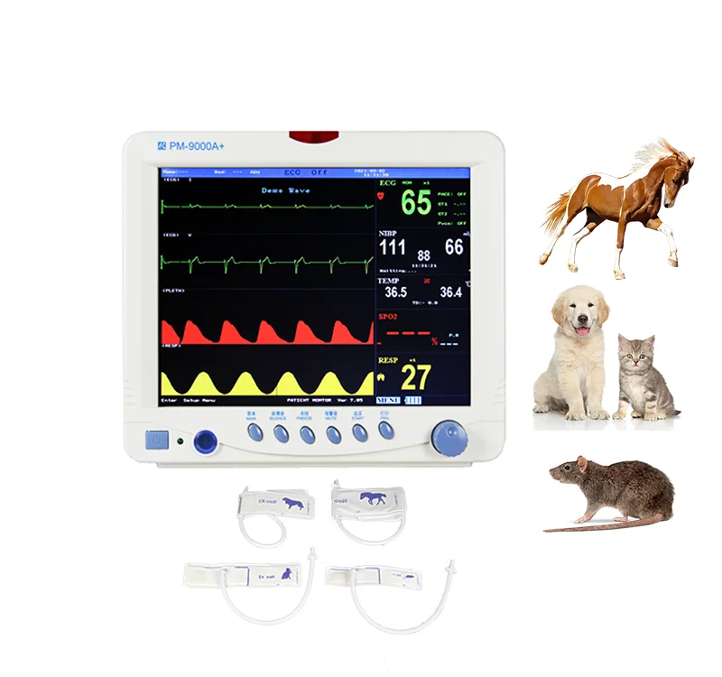 Оптовая продажа, медицинское оборудование, монитор жизненно важных сигналов, Ветеринарный монитор пациента для собак и кошек