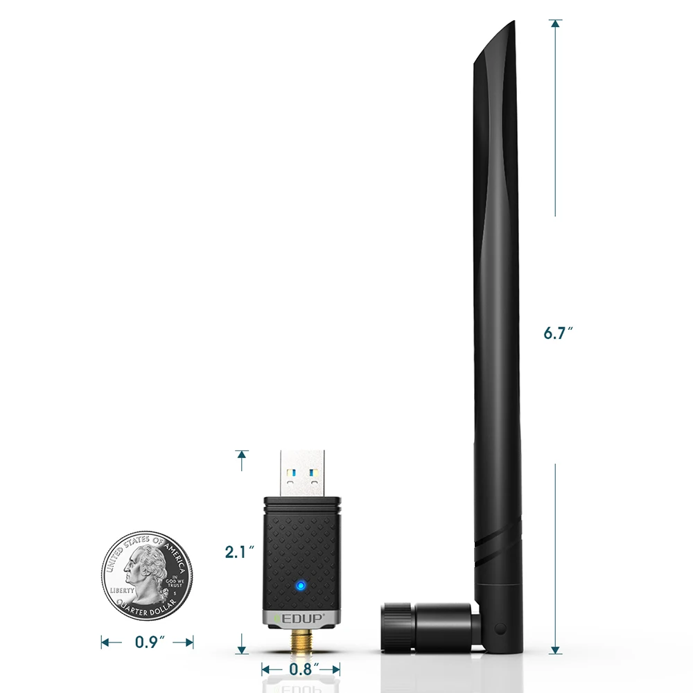  Cost-effective 1300M Wireless Network Card USB Wifi Adapter for office computer/laptop/PC