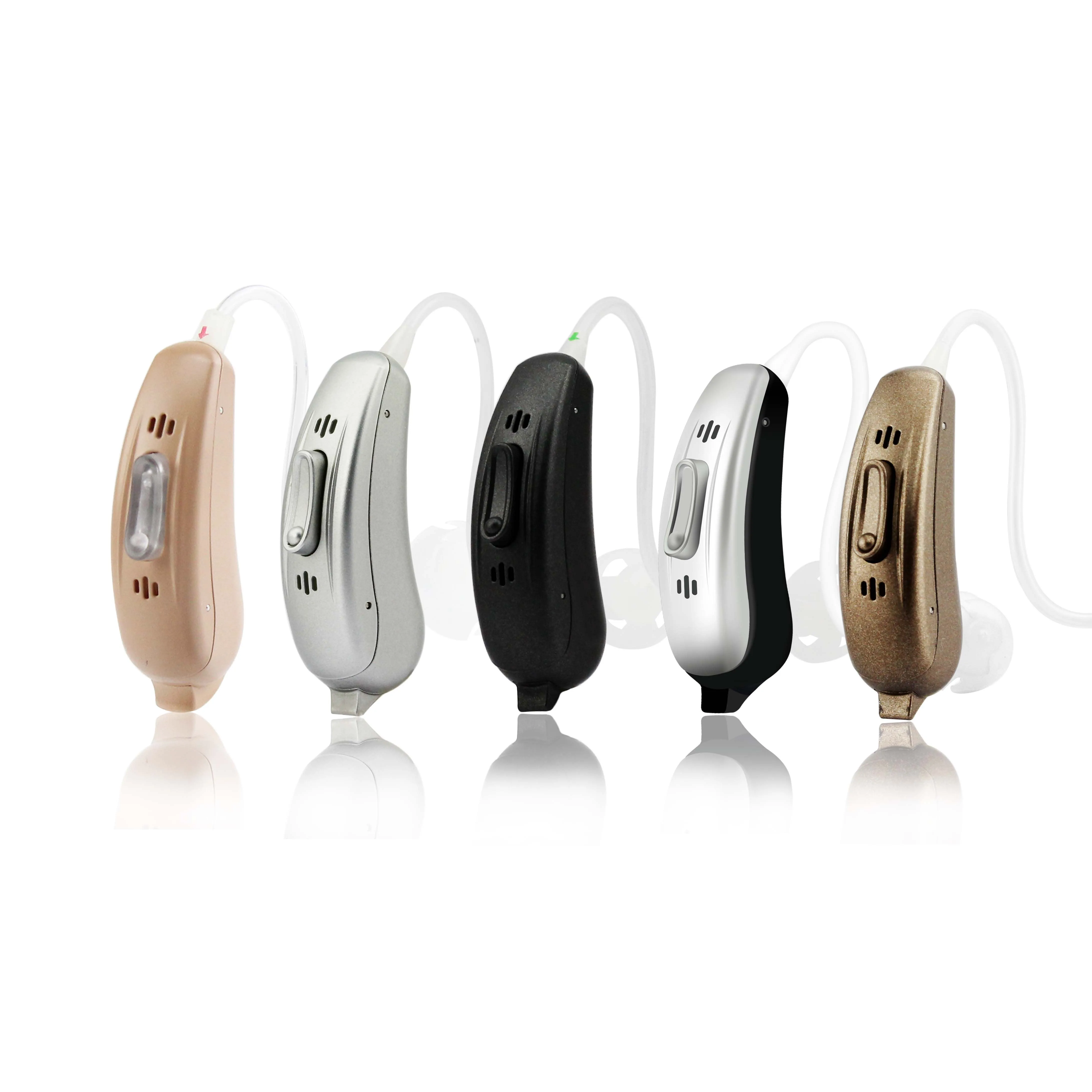 Hot selling products 2023 battery the deaf invisible ear bte hearing aid support app for deafness