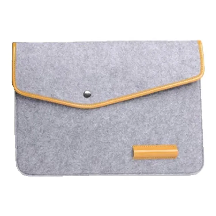 Custom Made Felt Wool Computer Case Cover Notebook Laptop Sleeve Bag for 11.6 13.3 15.4 Inch Macbook 16 Pro A2485
