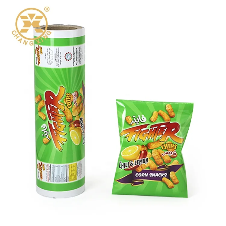 Plastic Packaging Reel for Puffed Snack Food Packaging films for chips chocolate sugar sachet
