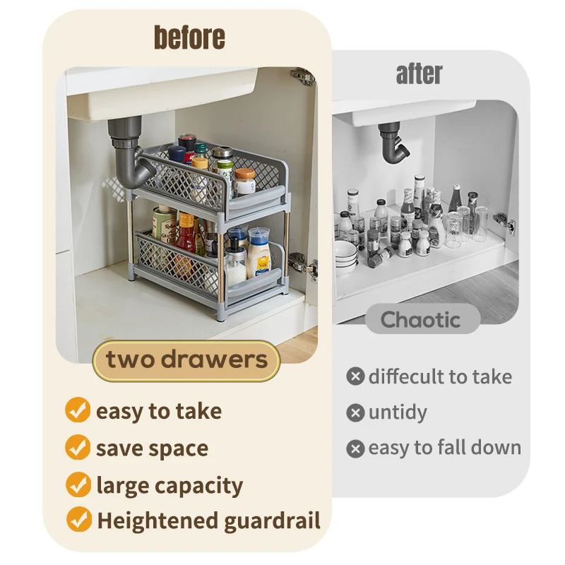 Slim space saving table home and kitchen accessories cabinet organizer and storage pantry organization Kitchen Storage Rack