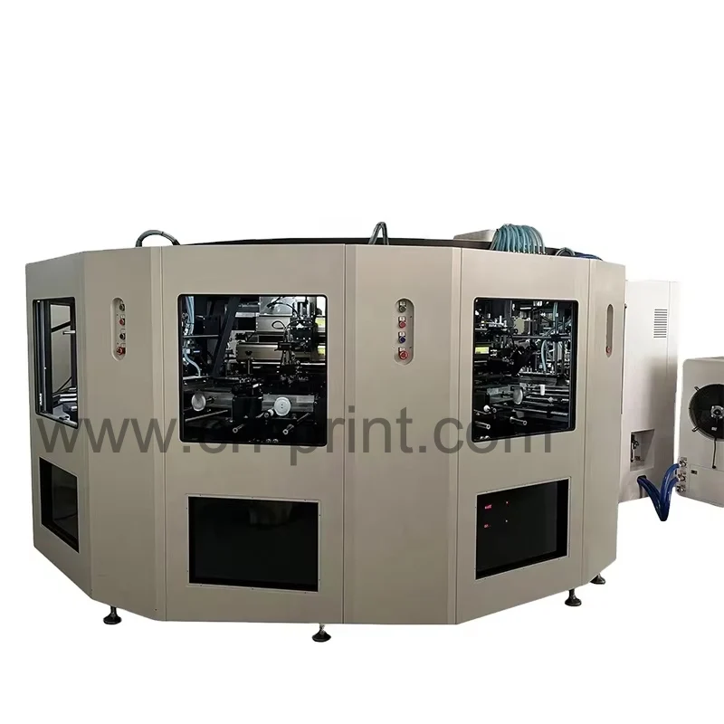 LC Brand Factory Hot Sales Screen Printer Carousel 6 colors Cylinder Shaped Automatic Serigraphy Printing Machine For Sales