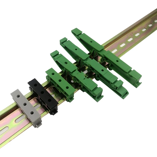 One Pair C45 Pcb Din Rail Plastic Mounting Board Holder PCB holder,Din Rail Carrier Clips