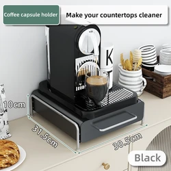 Metal kitchen Counter Nespresso Vertuoline Storage Sliding Drawer Holder Coffee Pod Organizer for Capsules and coffee makers