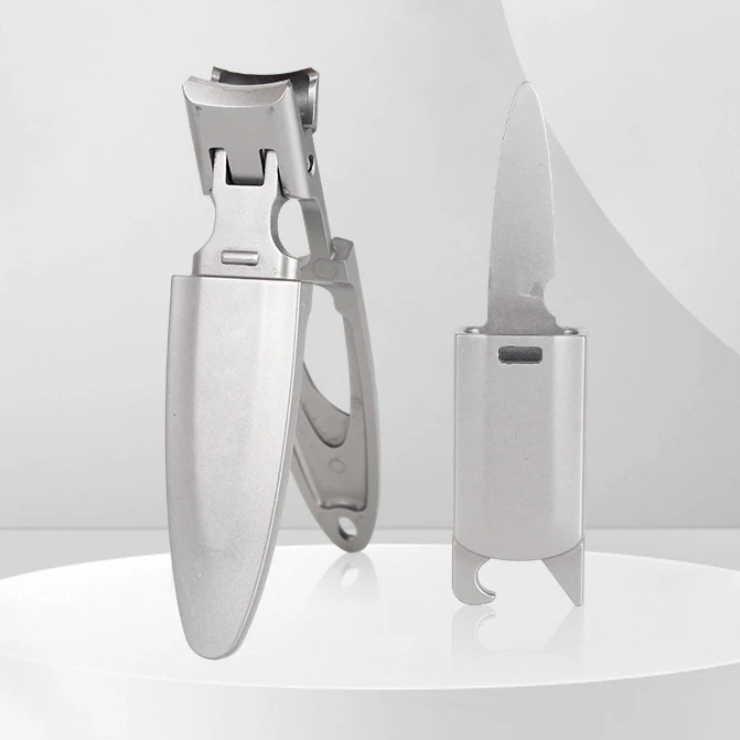 2 in 1 custom key chain logo nail clippers kit set