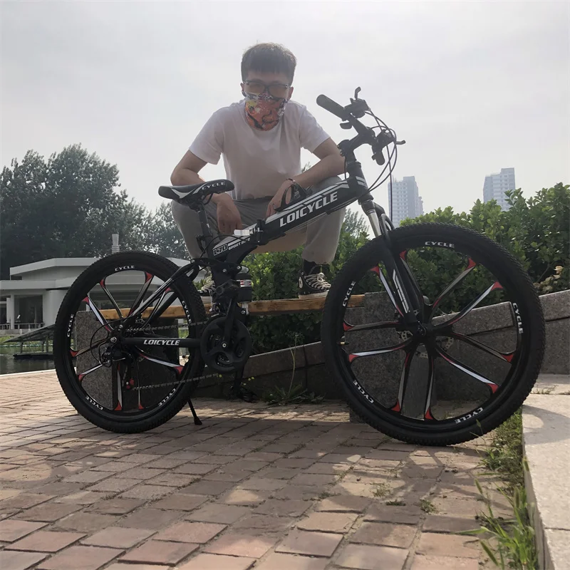 Eco-friendly Factory 26 Folding Mountain Bike 21 Speed bicycle For Man women