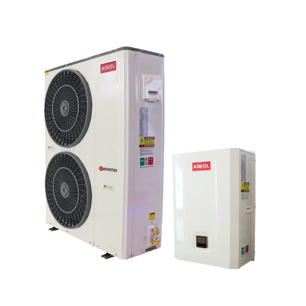 New Energy A+++ heat pump,China AOKOLR32 15kW heat pump Split heat pump water heater,DC inverter EVI oem heat pump air to water