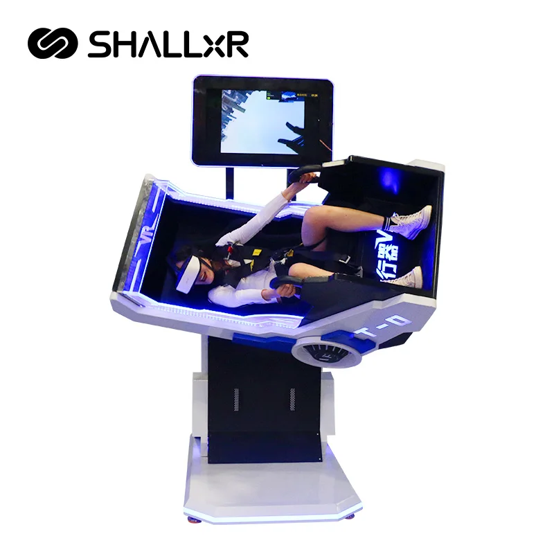 ShallxR arпроисходит игровой автомат, динамическая платформа с полным движением 360 9D VR, вращающийся симулятор полета, оборудование для кабины