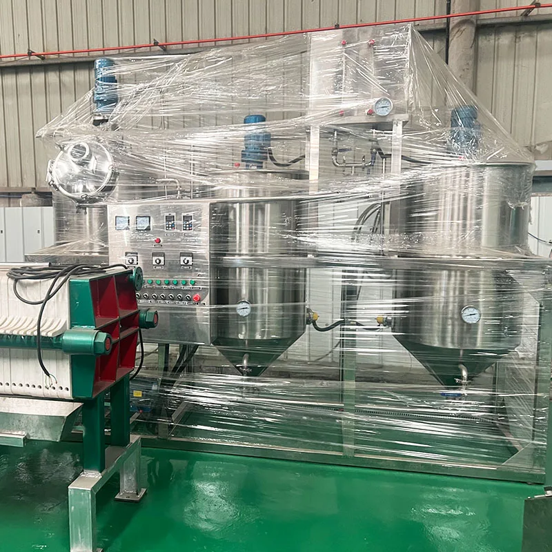Commercial Soybean cottonseed sunflower usage crude cooking Peanut Oil refining machine line