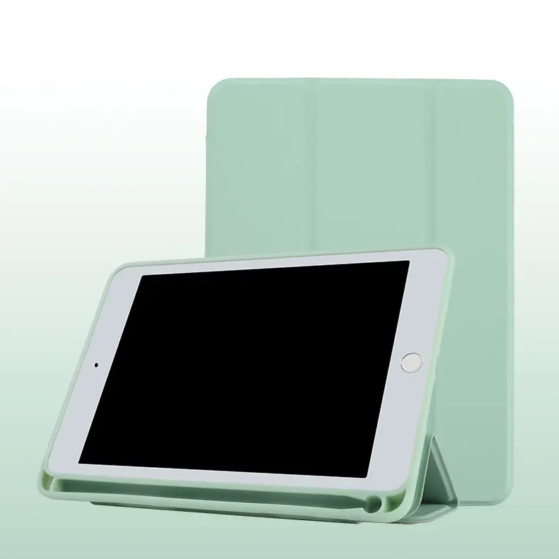 Противоударный силиконовый чехол из ТПУ для iPad 2017 2018 с гнездом для карандаша, умный чехол из искусственной кожи для iPad 9,7 Air2