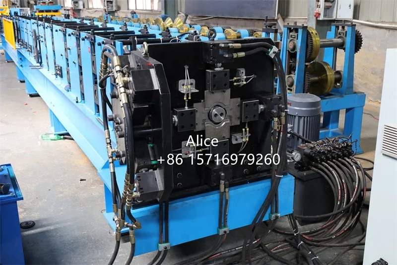 Full Automatic Rain water steel downpipe spout roll forming machine downspout making machine