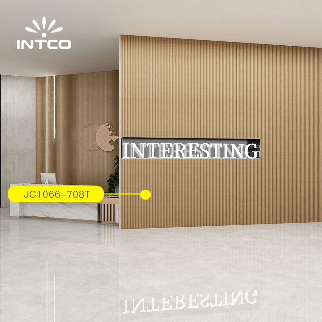 INTCO Home Decorative Easy Install Plastic Cornice Indoor Wall Decoration Waterproof 3D PS Wall Panel