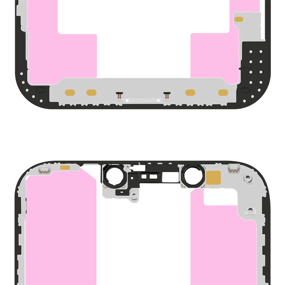 Original Bezel Frame With Adhesive Tape For iPhone 11 12 Pro X Xs Max 12Pro 11Pro 12Mini LCD Middle Frame