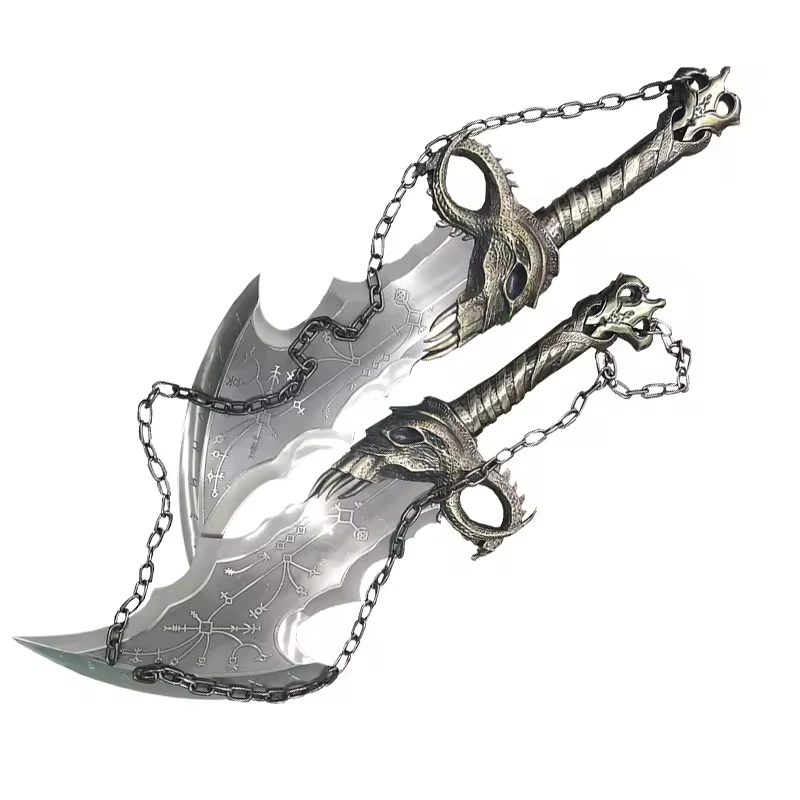 New Arrival God of War Kratos Toys Sword Blades of Chaos One Set of Two Pieces Gift Box Collection