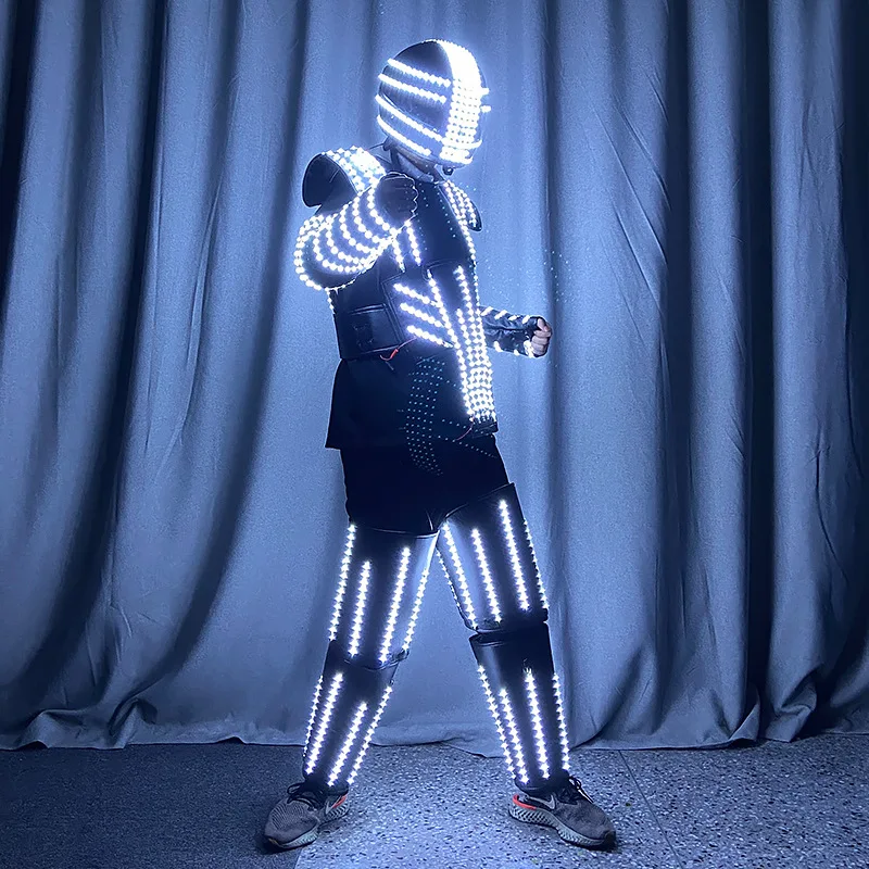 Led Robot Costume for Parties Dancer Led Costume Performance Suits for Night Club