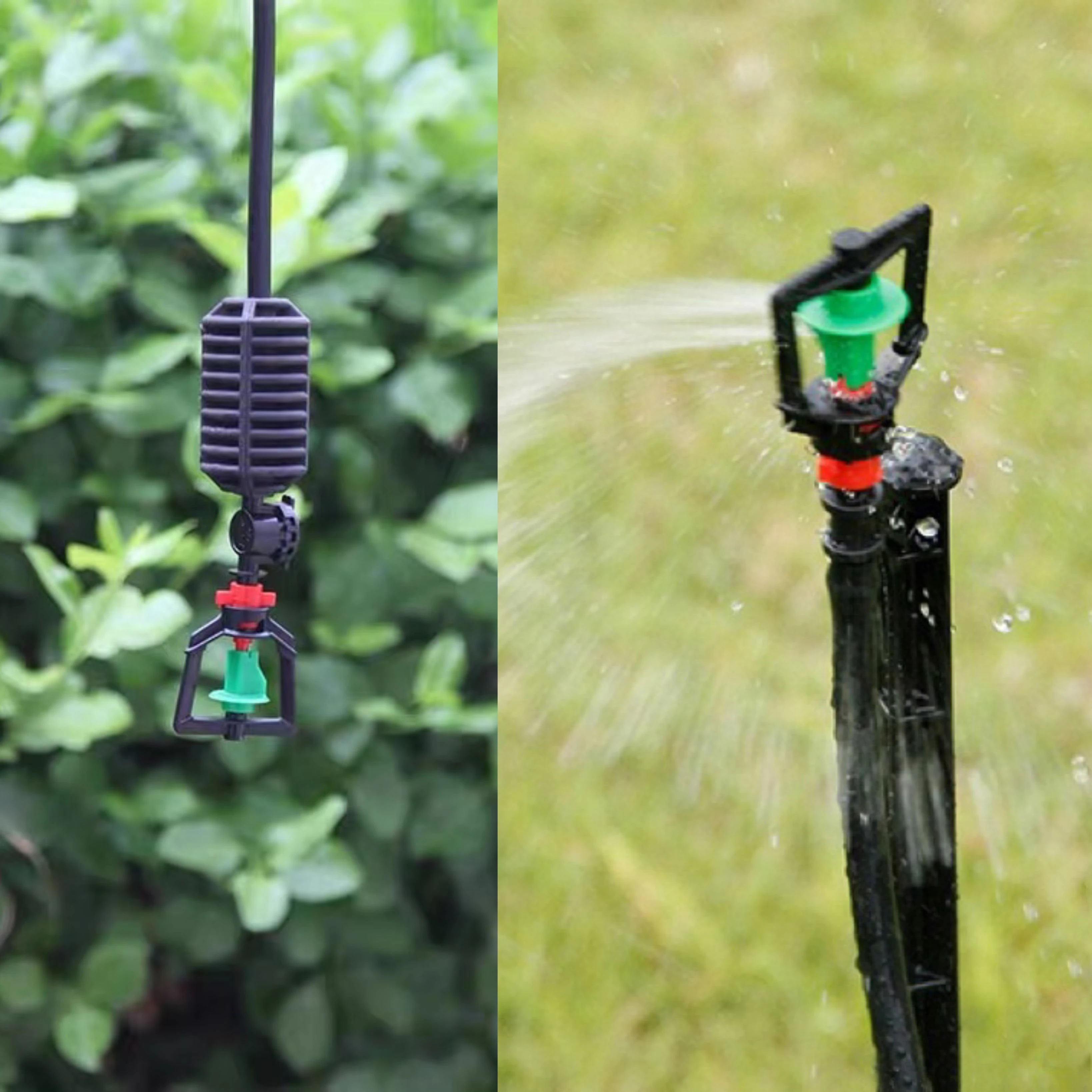 PE Plastic Material greenhouse irrigation system 360 Degree Fog Nozzle Misting Drip Irrigation