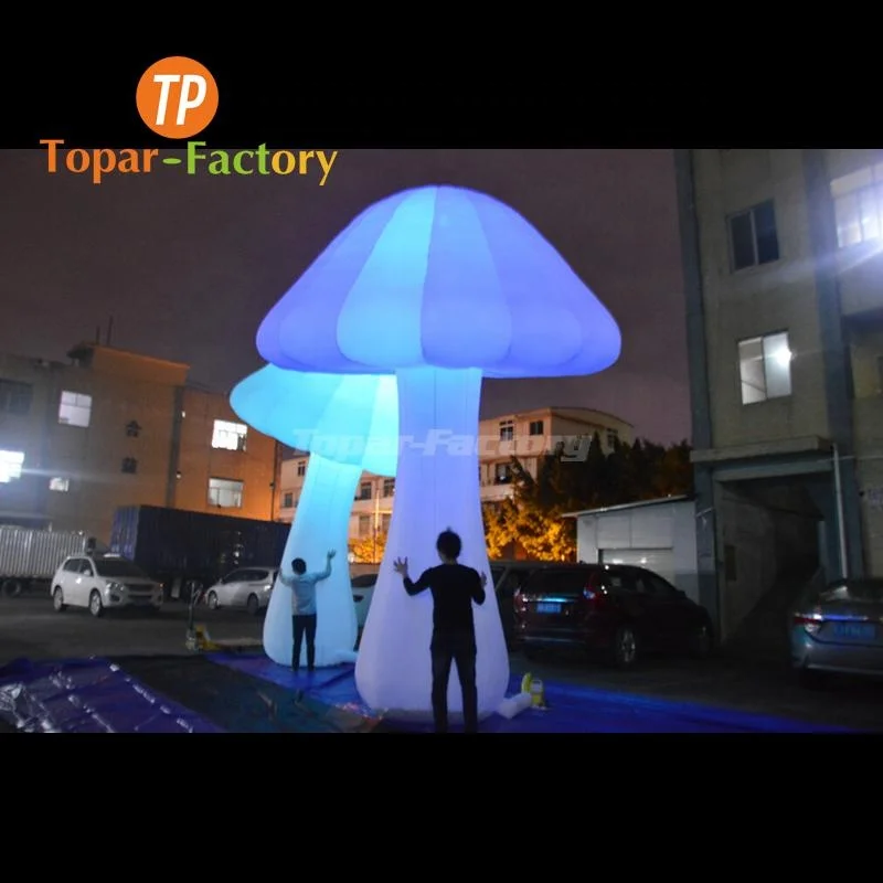 Topar-Factory Toy Christmas Decoration Superior Quality Model Outdoor Decorative Led Inflatable Mushroom For Party