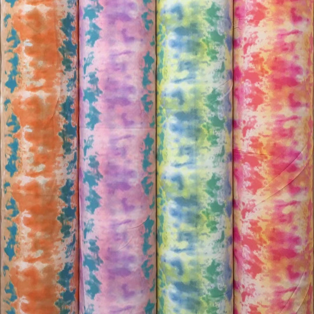 4 Way Stretch Nylon Spandex Fabric For Swimwear Sports Plain Color Printing Fabric