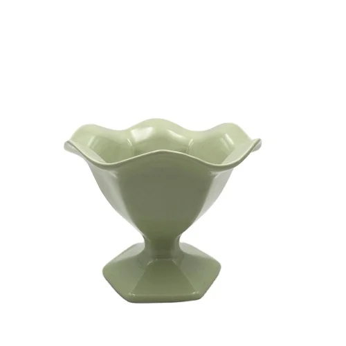 Custom ceramic ice cream bowl unique shape ceramic cereal bowls