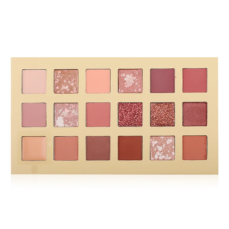 Makeup Cosmetics Single Eyeshadow Pallet Glitter Custom Eyeshadow Palette Waterproof Wholesale No Brand 18 Colors Eye Shadow