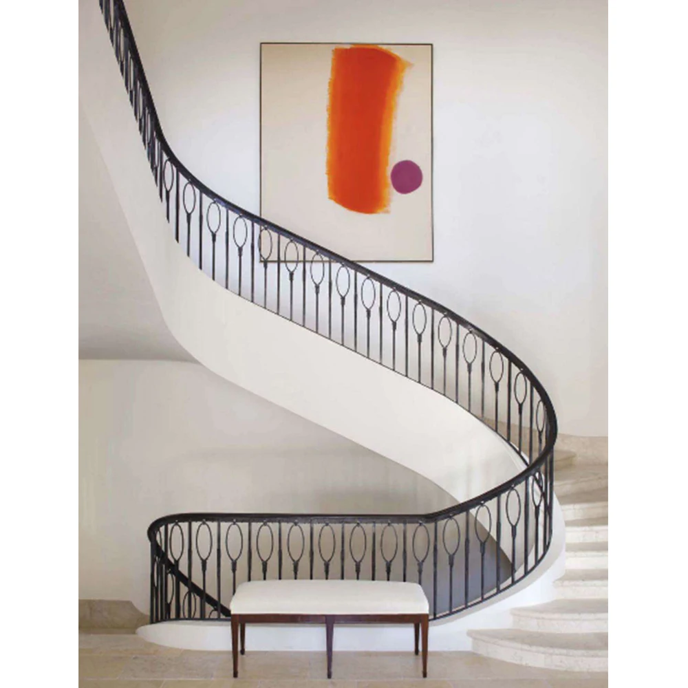 HUAART Wood Stair Baluster Spindles Newel Post Handrail High Quality Modern Stair Baluster Railing S Indoor