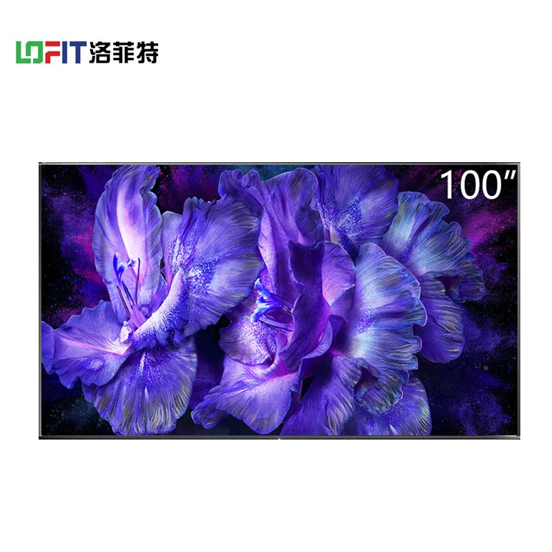 Заводской телевизор 85 дюймов Smart 2K/4k Ultra HD Android Светодиодная панель с радиочастотным интерфейсом 100 дюймов samsung TV