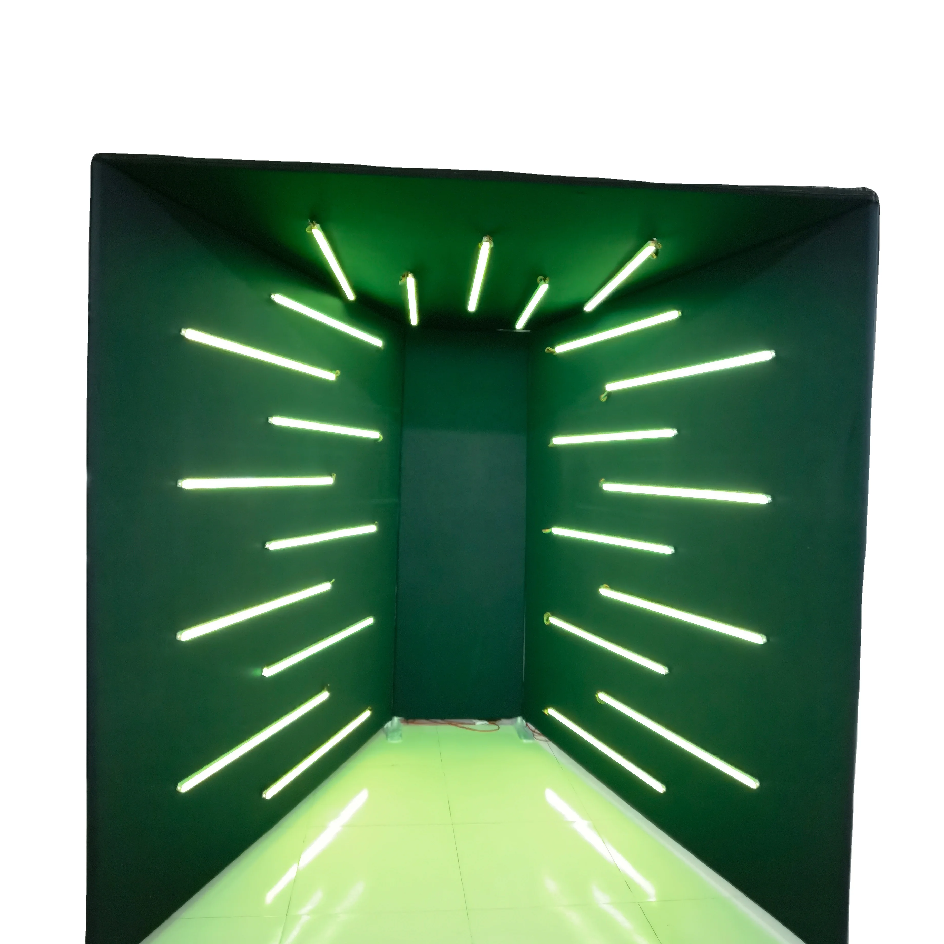 Portable Fabric 360 Vogue Photo Booth Enclosure with Flash RGB LED Lights for Studio Party Event