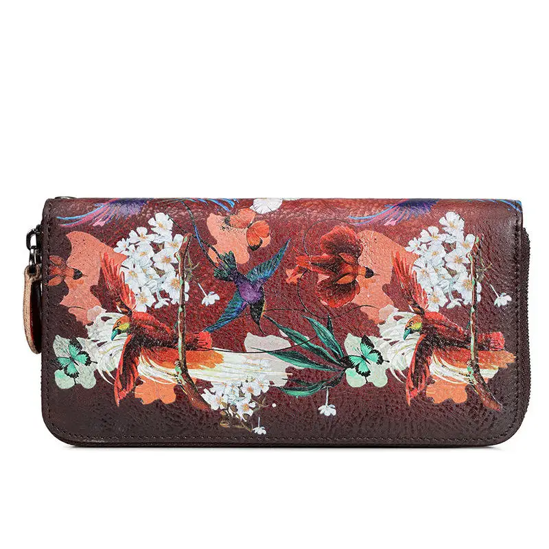 2022 flower printed small cheap purses luxury wallet women ladies