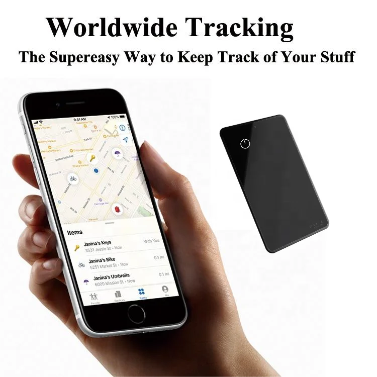 Air Smart Ultra Thin Card Find My Credit Card Finder Item Locator Slim Tag AirTag Tracker Locator for Your Wallets Backpack Bag