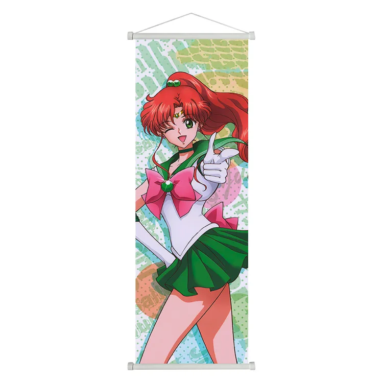 20 Styles Custom Anime Wall Scroll Pretty Soldier Sailor Moon Sexy Girls Printing Poster Wallscrolls Anime Wall Decor