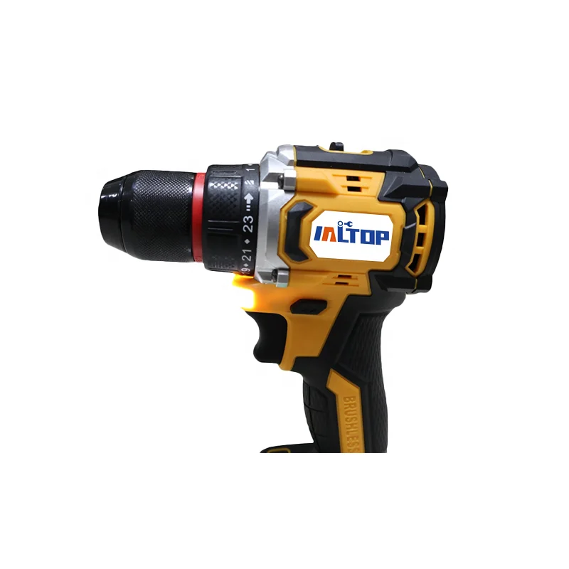 21V High-Power Professional Cordless Driver/Hammer Drill with Brushless Motor New Design Variable Speed