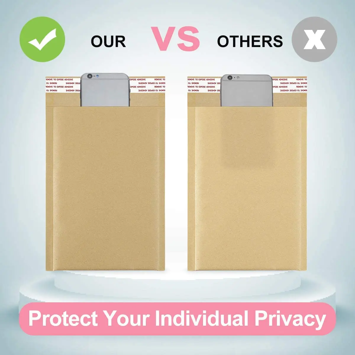 Biodegradable Kraft Paper Envelope Bubble Shipping Poly Mailers Bags Mailing Postage Packaging Pouch Bag For Express Delivery