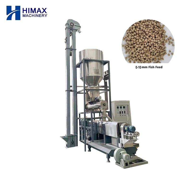 Automatic fish feed production line floating fish feed pellet machine